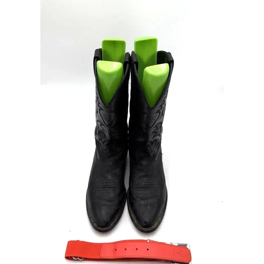 Ariat Heritage Western R Toe Black Leather Cowboy Boots Men's Size 10.5 D